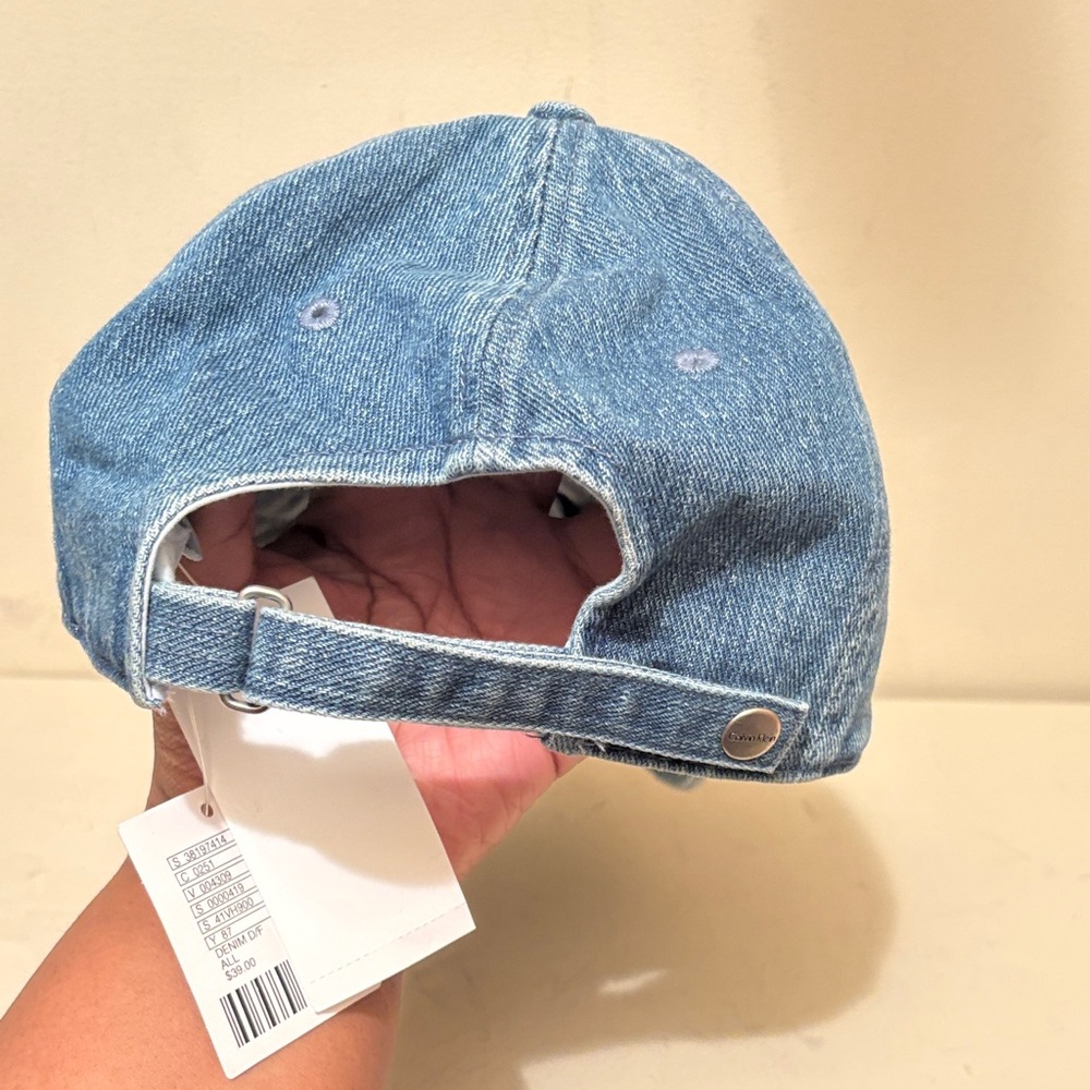 Calvin Klein Light Blue Denim Hat - Picture 5 of 12